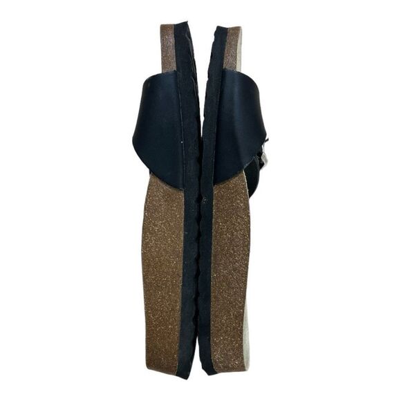 Tula By Birkenstock US 7.5 EU 38.5 Black Leather Strap Bed Sandals Comfort - Picture 6 of 11